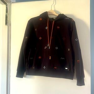 Scotch and Soda (via Anthropologie) Navy print sweatshirt/hoodie. Wmns M